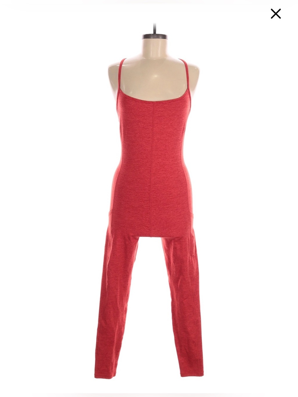 OFFLINE By Aerie Unitard Jumpsuit Womens L Red Hugger Pocket Yoga Athletic